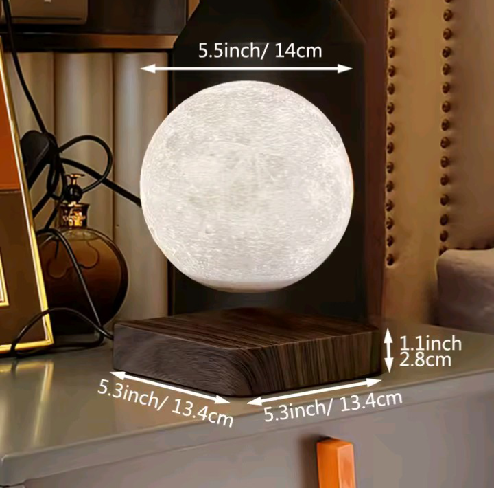 3D Magnetic Floating Moon Lamp